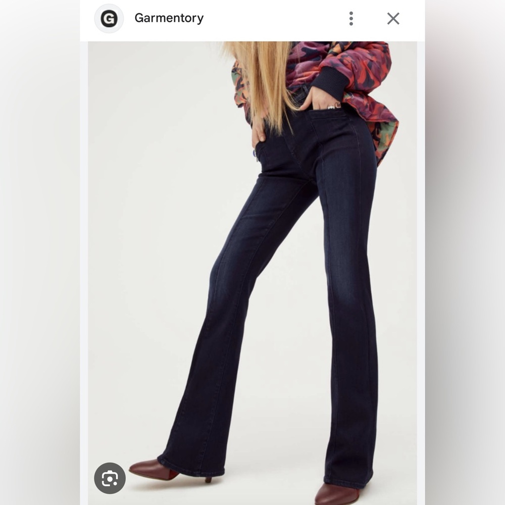 MOTHER Dark Blue Flare Jeans